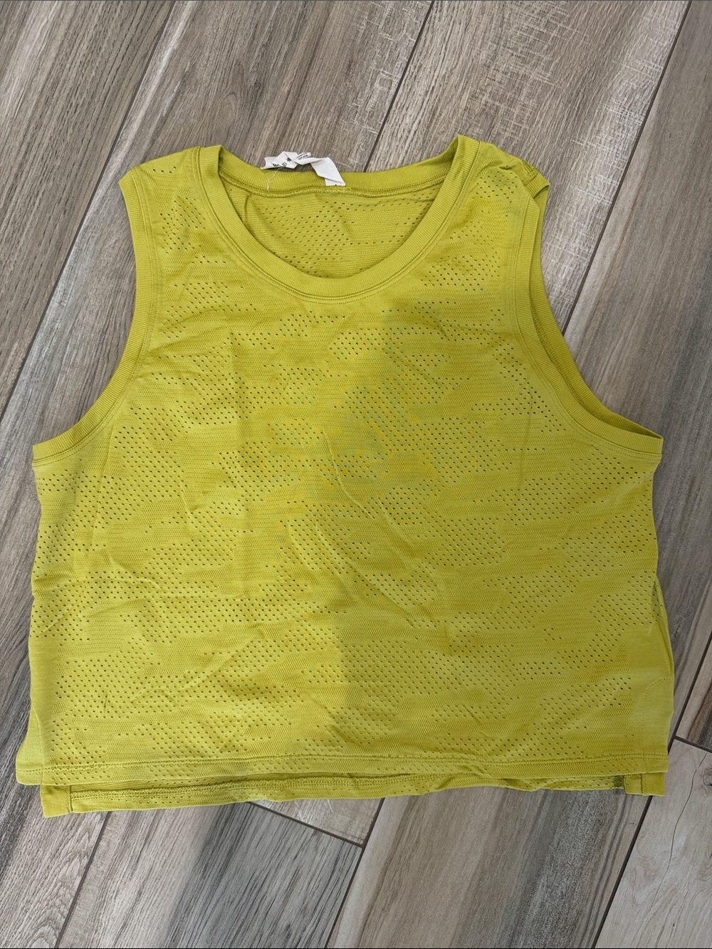 lululemon athletica Perforated Lime Tank Top